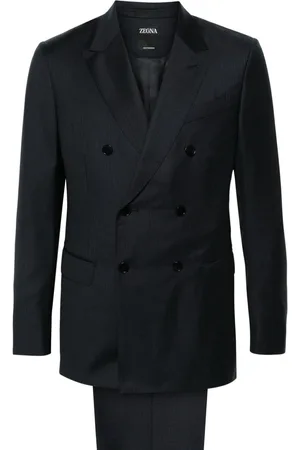 Ermenegildo Zegna Windowpane-pattern suit
