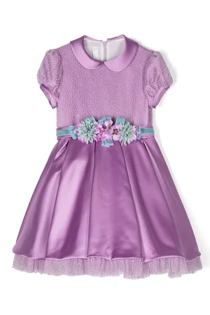 COLORICHIARI Floral-belt dress
