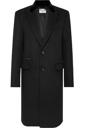 Philipp Plein Flocked-logo coat