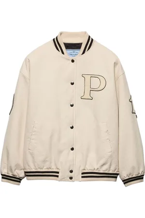 Prada Canvas bomber jacket with patches