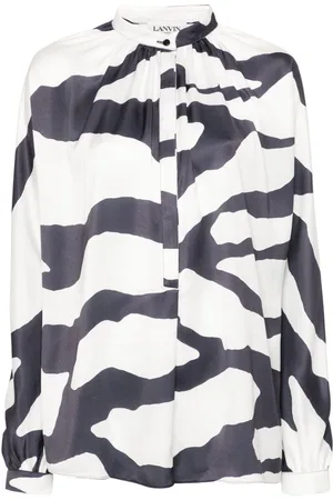 Lanvin Graphic-print blouse
