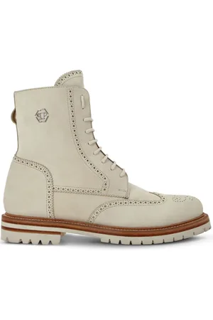 Philipp Plein Nubuck leather boots