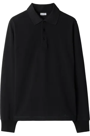 Burberry Long-sleeve cotton polo shirt