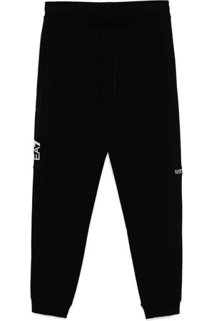 EA7 Rubberised-logo sweatpants