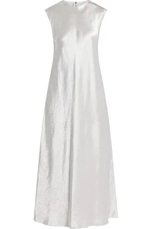 Vince Cap-sleeve satin dress