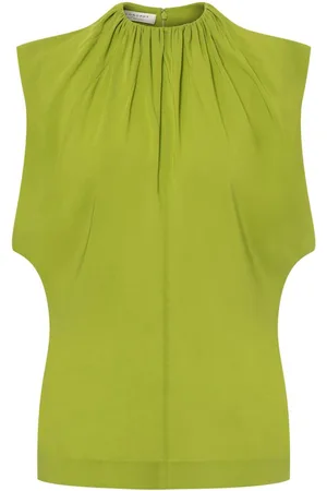 Serafini Draped sleeveless top