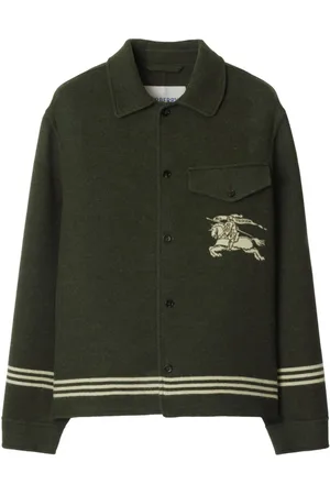 Burberry Stripe detail overshirt jacket