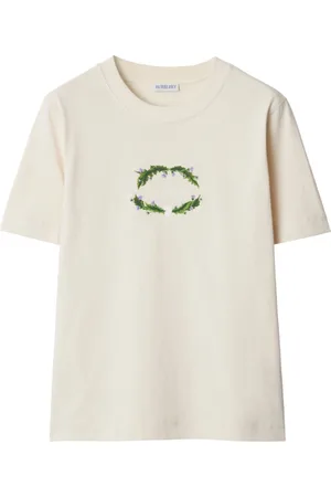 Burberry Logo-embroidered cotton T-shirt