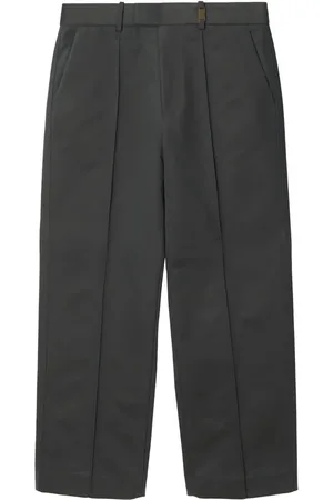 Burberry Cotton-blend tailored trousers