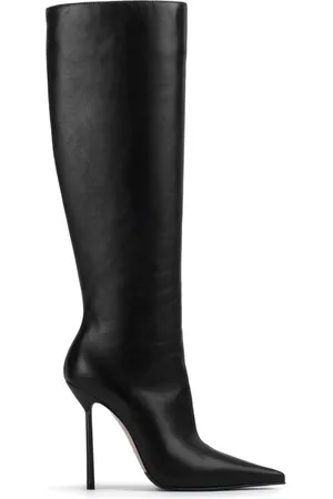 LE SILLA Bella 120mm pointed-toe leather boots