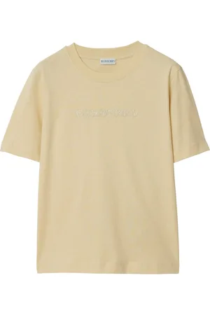 Burberry Logo-embroidered cotton T-shirt