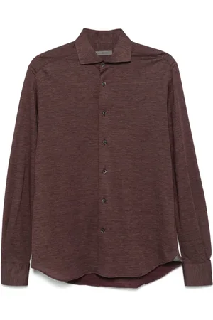 corneliani Mélange-effect shirt