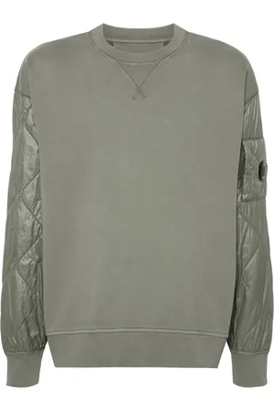 C.P. Company Quilted-panels crew-neck sweatshirt