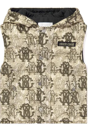 Roberto Cavalli Monogram padded gilet
