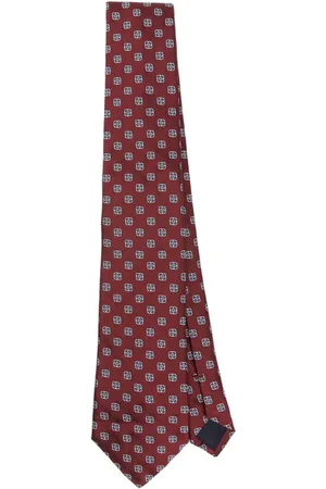 Fursac Floral silk-satin tie