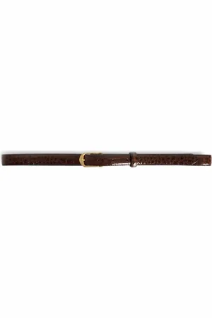 Zadig & Voltaire 20mm crocodile-embossed belt
