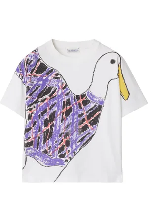 Burberry Goose-print cotton T-shirt