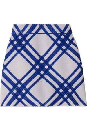 Burberry Checked wool skirt