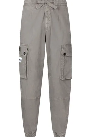 Dolce & Gabbana Logo-patch cotton cargo trousers
