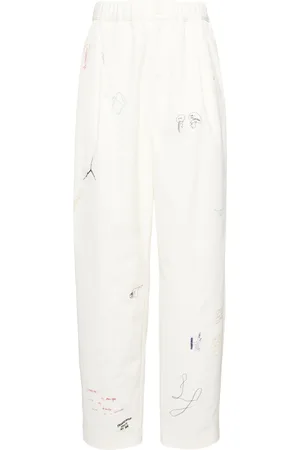 UNDERCOVER Sketch-style printed trousers
