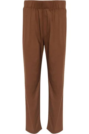 ÉTERNE Elasticated-waist straight-leg trousers