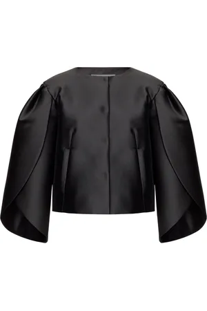 Alberta Ferretti Petal-sleeve mikado jacket
