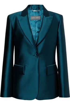 Alberta Ferretti Single-breasted satin blazer