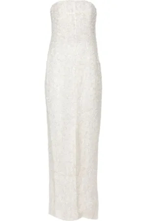 Totême Strapless fil-coupé dress