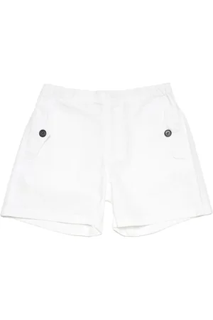 Nº21 Logo-embroidered cotton shorts