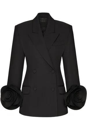 VALENTINO GARAVANI Rose appliqué blazer
