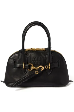 Miu Miu Aventure leather tote bag