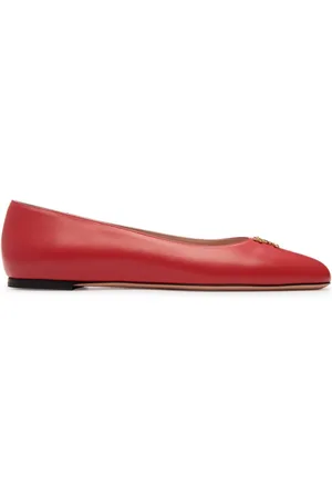 Bally Heart-plaque ballerina shoes
