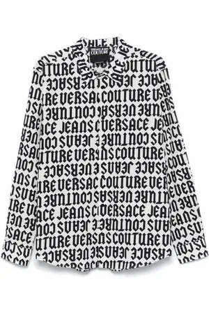 VERSACE Logo-print shirt