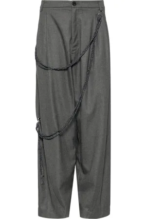 DARKPARK Chain adorned wide-leg trousers
