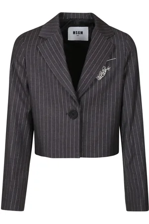 Msgm Pinstriped single-breasted blazer