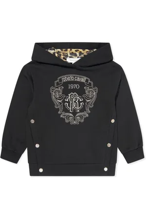 Roberto Cavalli Logo-embroidered hoodie