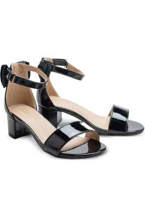 Tulleen Patent-finish block-heels sandals