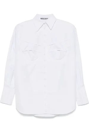 Sinéad O’Dwyer Bib-detail cotton shirt