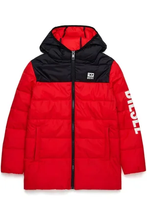 Diesel Logo-print padded coat