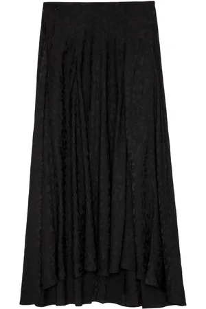 Zadig & Voltaire Jeanne leopard silk skirt