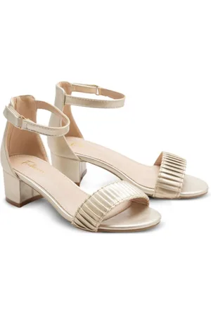 Tulleen Pleated block-heels sandals