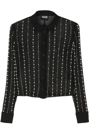 VERSACE Faux-pearl shirt