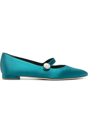 Manolo Blahnik Satin ballet flats