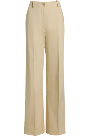 Patou Organic-cotton flared trousers