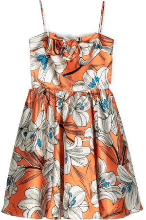 Little Bambah Floral-print spaghetti-straps dress