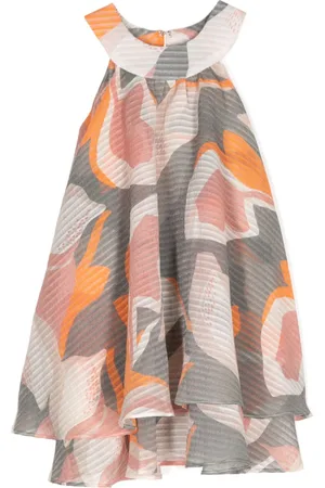Little Bambah Graphic-print round-neck dress