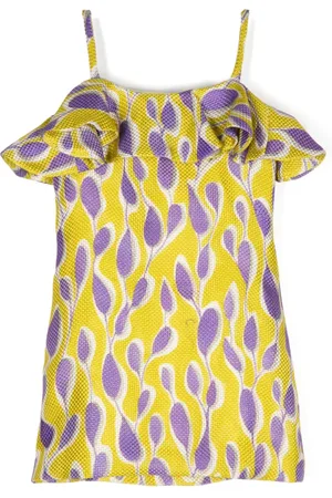 Little Bambah Patterned-jacquard spaghetti-straps dress