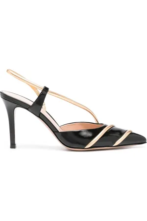 Gianvito Rossi 85mm leather slingback pumps