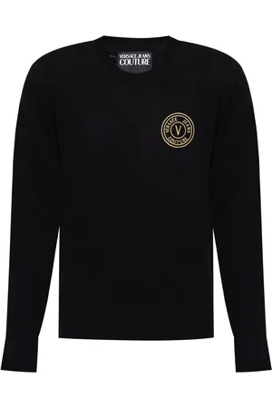 VERSACE Embroidered-logo sweater
