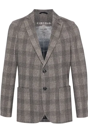Circolo Prince of Wales check blazer